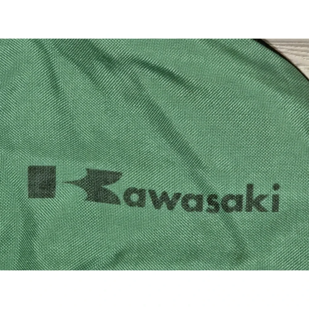 Vintage Kawasaki‎ Garment Bag Green Rare Nylon Clothing Storage